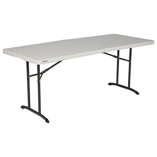 LIFETIME LIFETIME Commercial Fold-in-Half Table, 6 ft (80382)