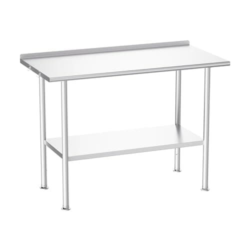 Atelicf Atelicf NSF Stainless Steel Prep Table, 24 x 48 in
