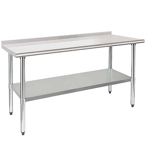HARDURA HARDURA Stainless Steel Prep & Work Table, 24 x 60 in