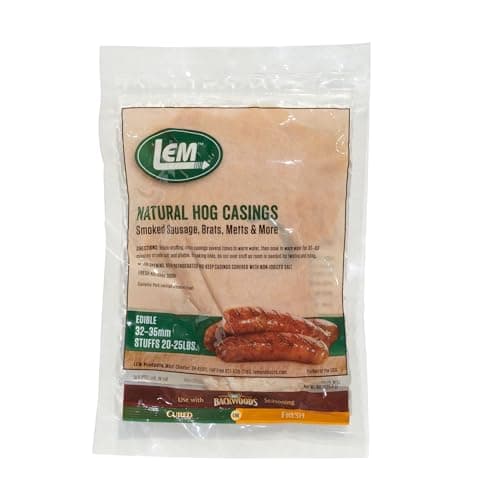 LEM LEM Natural Hog Casings, 32-35 mm (Stuffs about 30 lb)