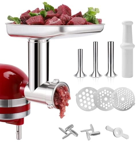 KINGEAGLE KINGEAGLE Stainless Steel Meat Grinder Attachment for KitchenAid