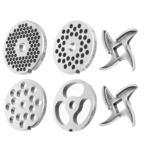 BOLEXINO BOLEXINO #12 Stainless Grinder Plate Set with 2 Knives