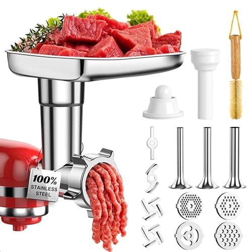 Arcbt Arcbt Stainless Steel Meat Grinder Attachment for KitchenAid